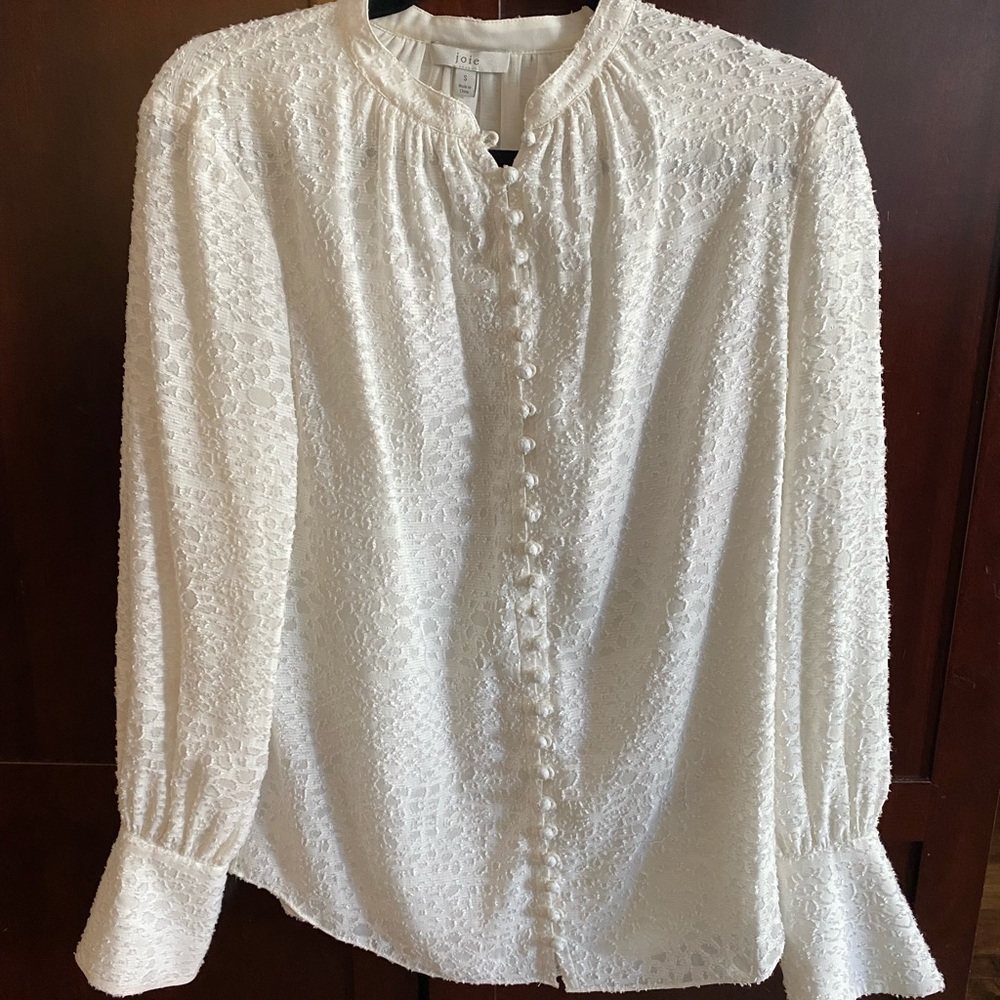 Joie Covered Button Blouse